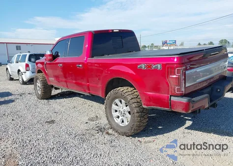 2018 Ford F250 Platinum z USA, uszkodzony, nr VIN 1FT7W2BT3JEB69689